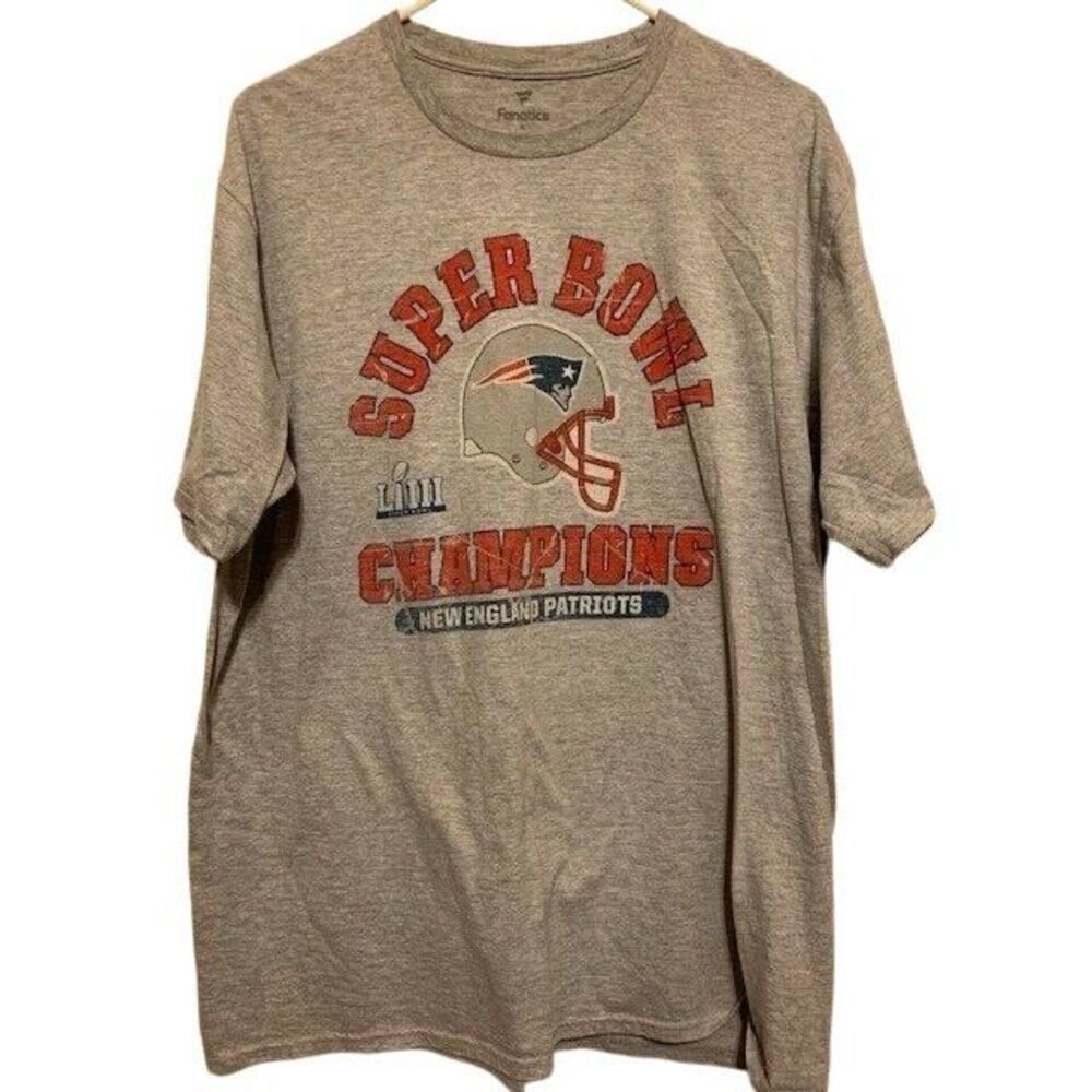 NEW ENGLAND PATIOTS SUPER BOWL LIII CHAMPS SIZE XL T-SHIRT